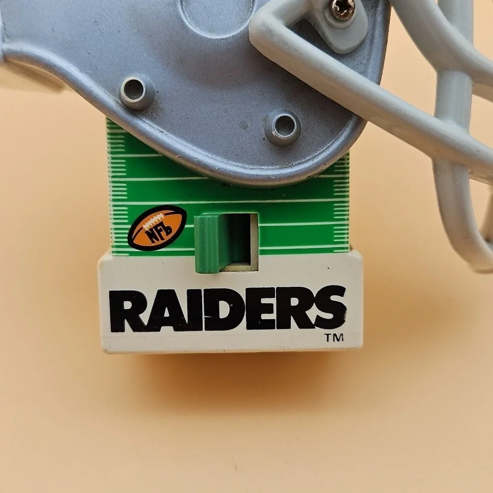 Vintage Oakland Raiders Night Light Tested Works NFL Football Helmet